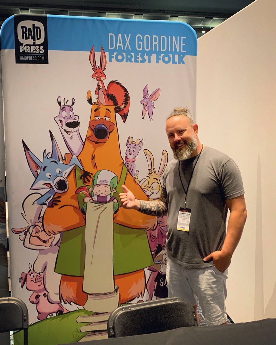 D__Gee's tweet photo. New #ForestFolkComic banner by @theraidstudio !!! Can’t wait to see everybody tomorrow! @fanexpocanada 
*
#banner #comicon2022 #comicstrip #cartoons #indiebooks #bandsandshenanigans #picnicsandhijinks https://t.co/BuhCSwGWuV