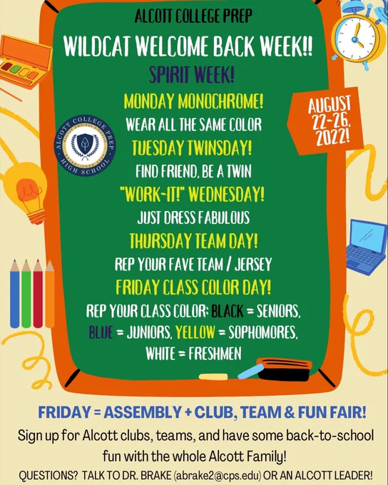 Image from Alcott College Prep (@AlcottPrep)