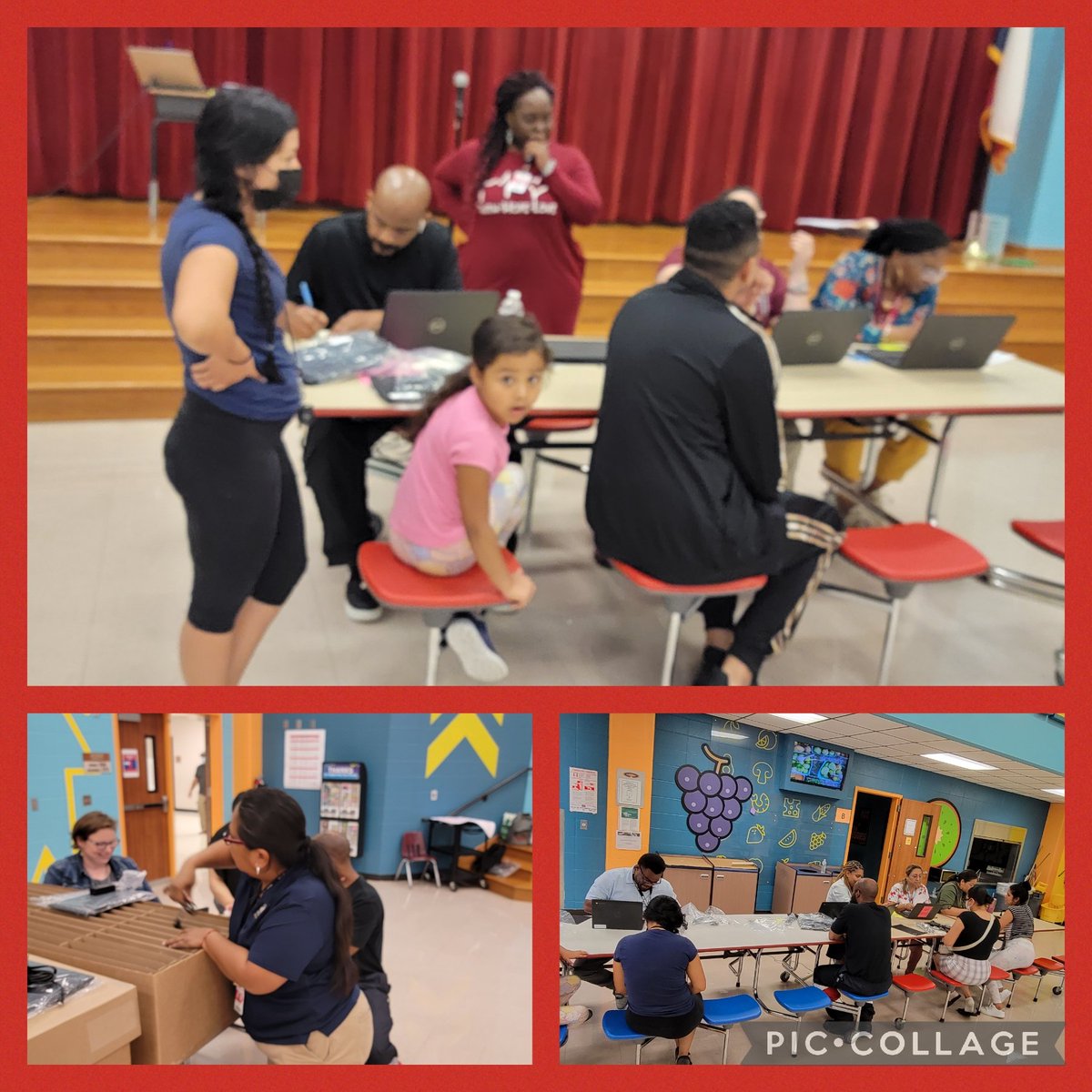 KeterahGoosby's tweet photo. I am so grateful for the @SpenceES_AISD staff for assisting with our technology distribution 👨🏿‍💻👨🏽‍💻👩🏾‍💻👩🏼‍💻! #SpencePride #SELightsCameraLearn #ChangeTheNarritive @DrKAuguste @MrJSmith713 @AldineISDTech https://t.co/RFtsYgu0rq