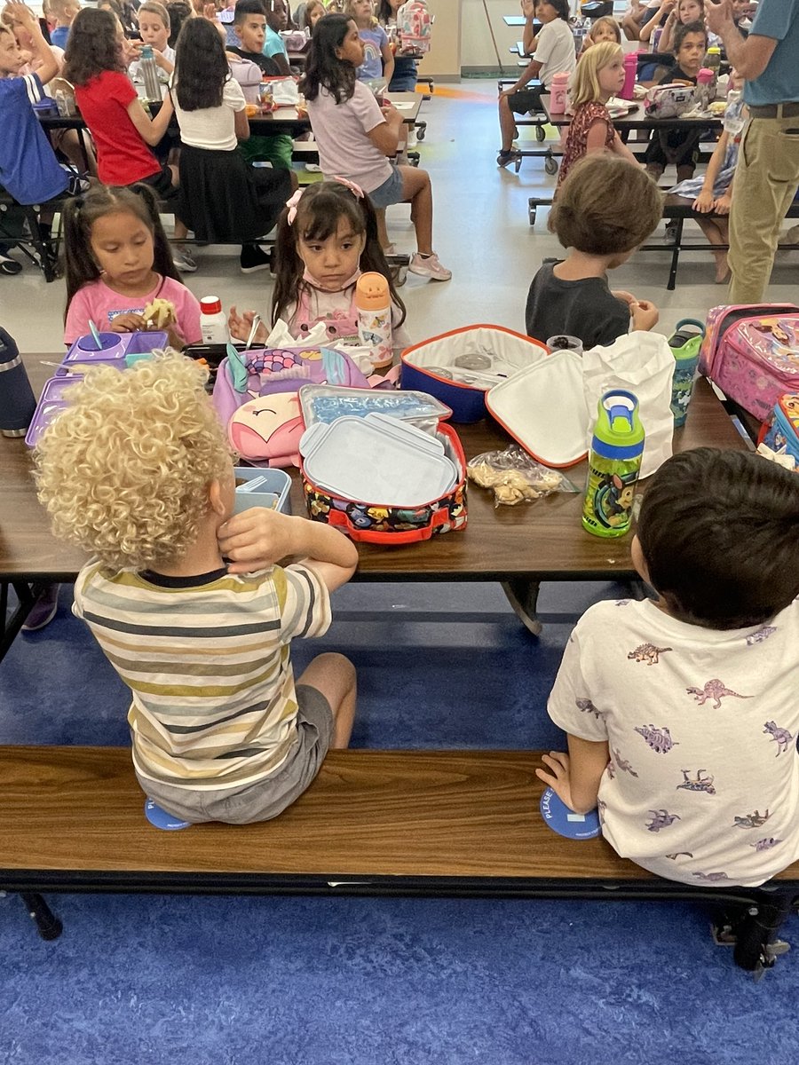 First Day of School included
*Learning school routines
*Class Meetings/SEL
*Learning about our student needs
*Full-day kinders at lunch!
It was a great day! #d96inspires