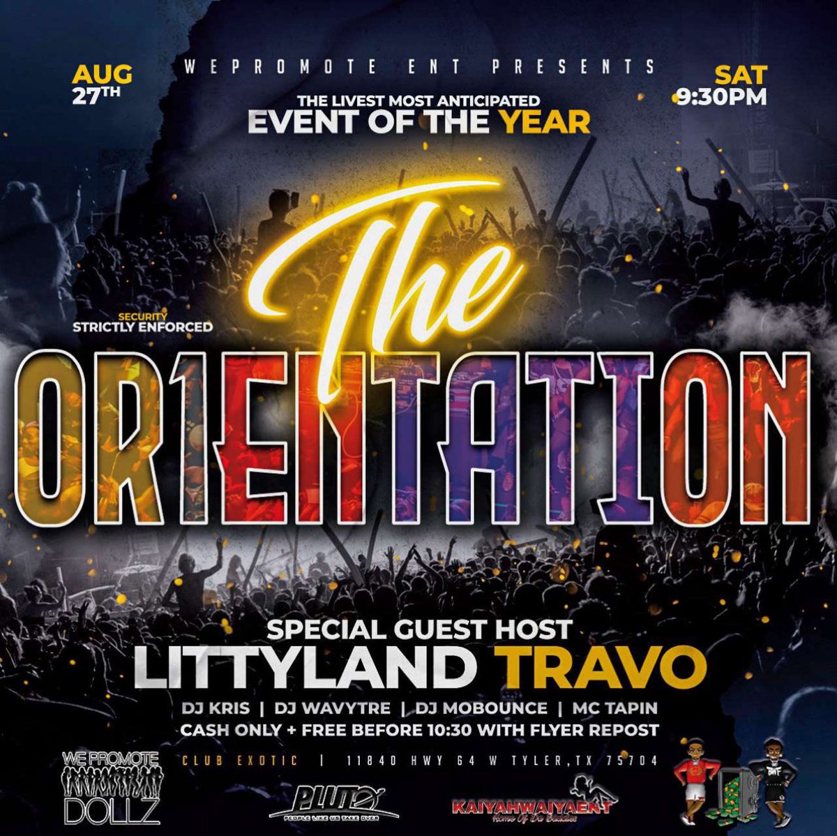 kevieekev's tweet photo. LETโS GET IT , LETโS GO โ๏ธ๐ฃ
We on allat drunk shit this weekendโ๏ธ๐คฃ๐คฉ
CASH ONLY EVENTS โผ๏ธ ๐ธ
11840 HWY 64 Tyler, Texas ๐ #TheOr1entation โฆ ๐ฅณ#EtxTwerkStudies โฆ ๐คฉ๐ https://t.co/wsztNBIdbw