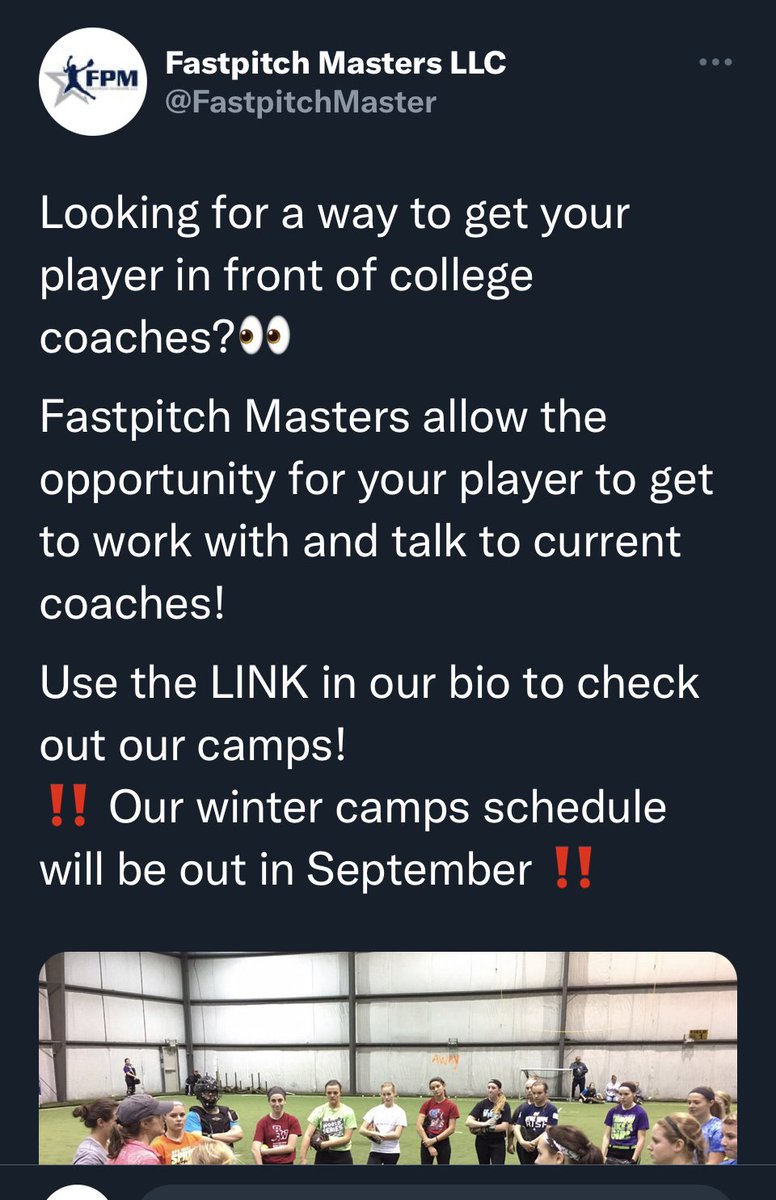 When I see tweets like this I cringe!!  Get you team on <a href="/FieldLevel/">FieldLevel</a> or platform like this and have players upload videos and info. I have seen more players get recognized there or on equal sites &amp; sign without paying for camp after camp.  Good players will be found!