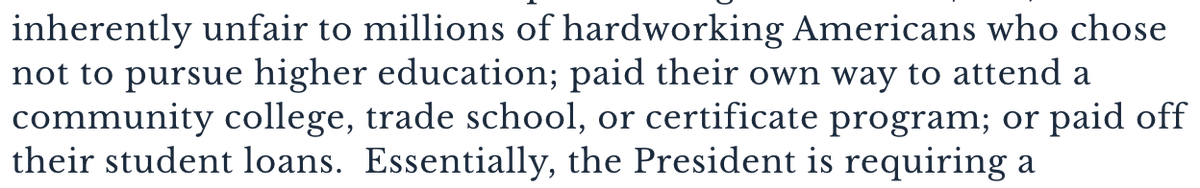 Susan Collins is right. Biden's student loan program is grossly unfair -- just like a $35 per month cap on insulin costs is unfair to all those who've paid more than $35 a month -- not to mention all the people don't even use insulin! What a terrible injustice! #mepolitics