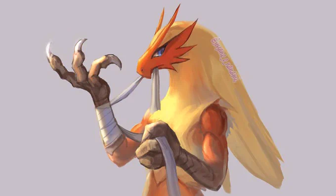 バシャーモ#自分の好きなキャラ一人の画像を四枚貼る #Blaziken #pokemon 