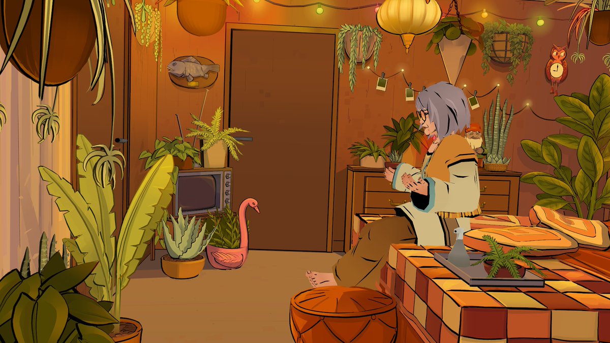 LustrationWorld's tweet image. Did someone say 1970&apos;s! Check out a side by side view of Concept Art Vs Quill Art from #lustration. We love the way our concept artist, Emily Smith (@manic_pixie) created this lush room and then Lea Peirano converted it into VR in @QuillSmoothstep. @NewCanvasXR | @gestaltcomics