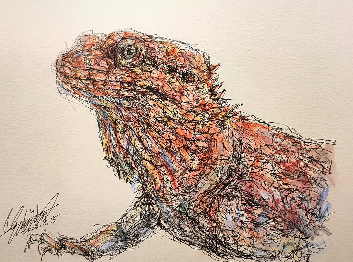 ganpakuofficial's tweet photo. フトアゴさん。
#爬虫類 #動物 #ペット #animals #animal #絵画 #アート #絵 #nature #art #artist #爬虫類ショップ #爬虫類イベント #reptiles #artwork #leopard #leptiles #lizard #leopardgecko #drawing #コーヒーステッカー屋 #フトアゴ #フトアゴヒゲトカゲ #iguana https://t.co/zFJfntj6kv