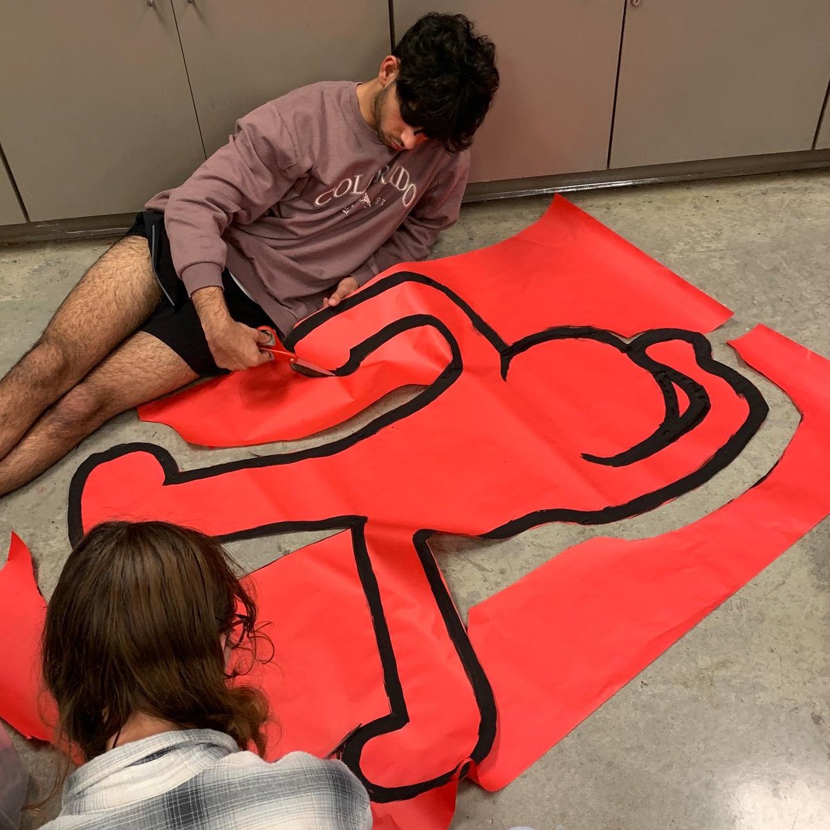 Thank you to everyone who came to the first art club meeting of the year! 🎨💕

Here’s everyone having a wacky time making Kieth Haring cut-outs!