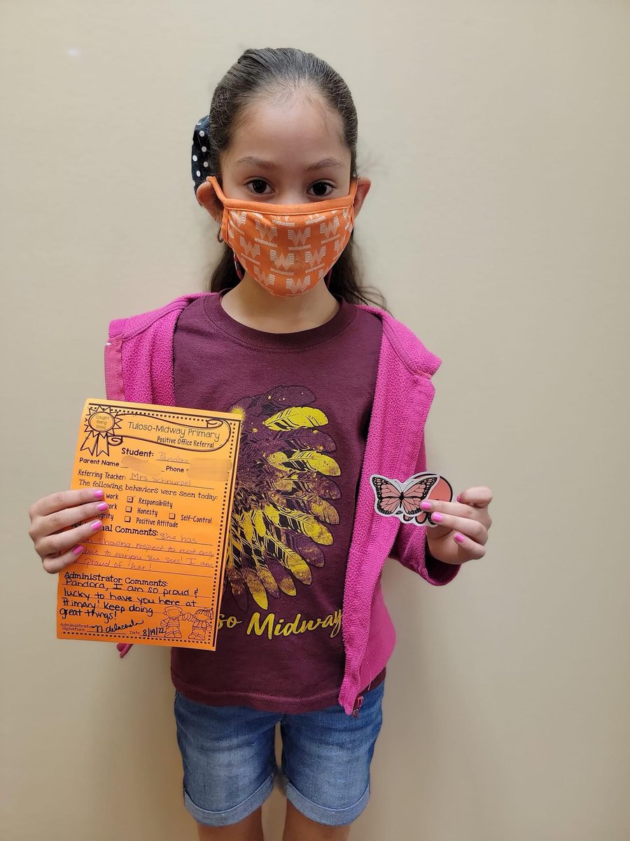 Caught being good!

This student received a Positve Office Referral for showing responsibility, integrity, and respect. We're so proud of you!

Congratulations! 🎉🎉🎉