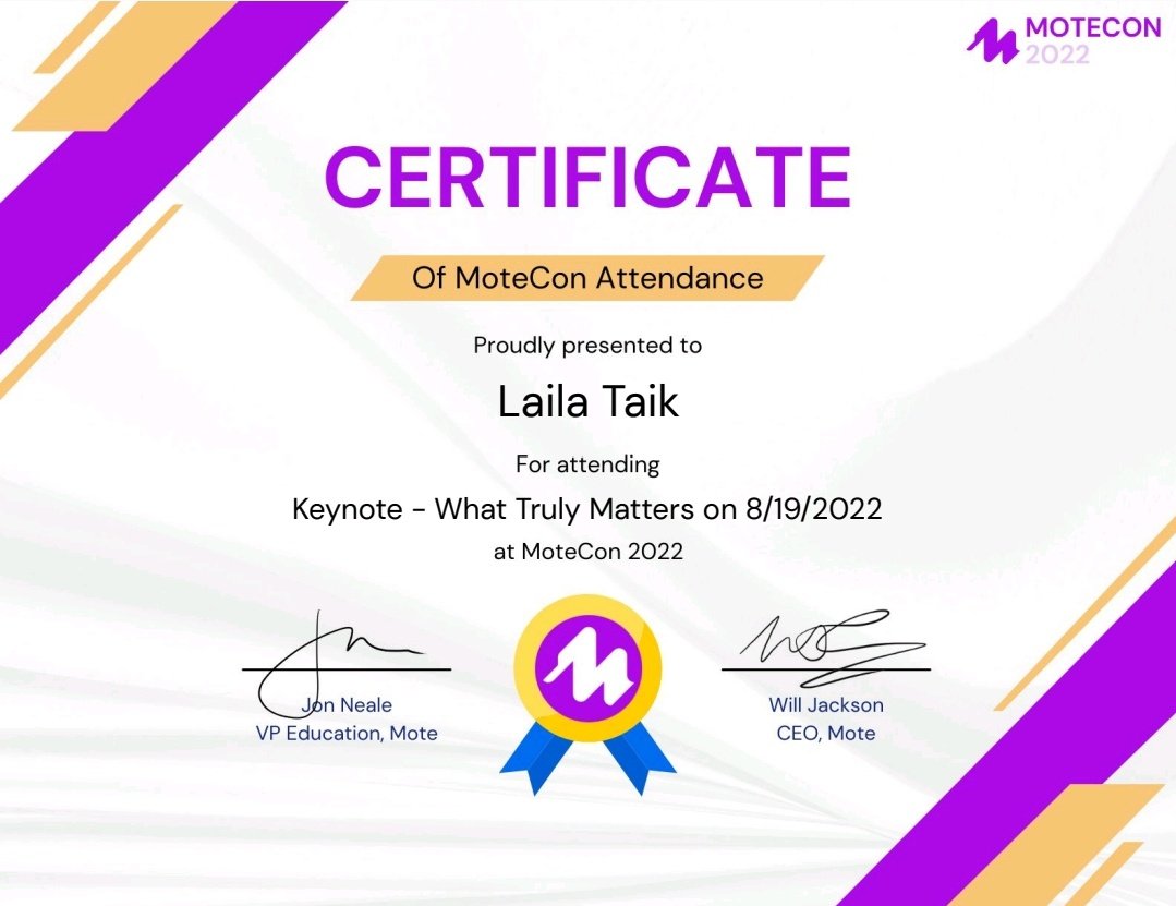 LailaTaik's tweet photo. Thank you to all panelist of #MoteCon days22 @justmoteHQ
@ericcurts, @mr_isaacs_math @l_alston @JNealeUK #willJackson
@NicholasFerroni #RachelJohn @mrshowell24
#SarahKiefer @buddyxo..ππππ https://t.co/yAxMsojGCT