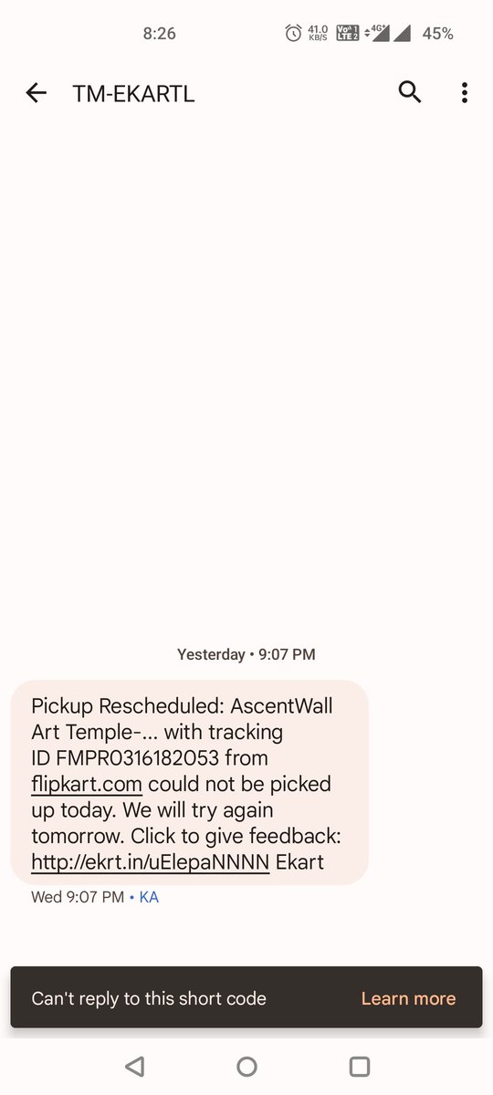 dhanamjayatm's tweet photo. @Flipkart refer the messages received from u guys https://t.co/1FV3DLnPBz
