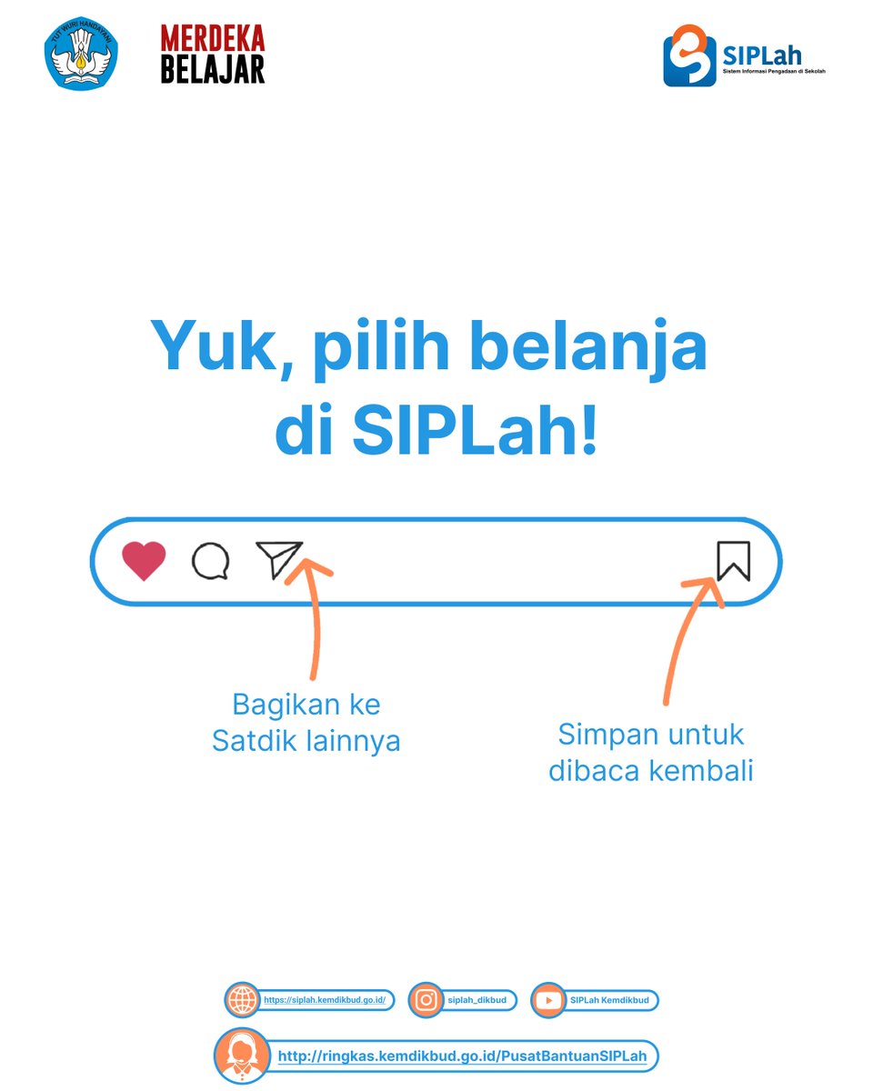 pusdatin_dasmen's tweet photo. Halo, #SahabatSIPLah!

Belanja di SIPLah? Jangan sampai salah memasukkan nomor NPWP satdik, ya! Yuk, segera masukkan atau perbarui nomor NPWP satdik agar Anda dapat bertransaksi di SIPLah. 

#SIPLahKemendikbud
#PBJSatdik https://t.co/OZ2pS35mtO