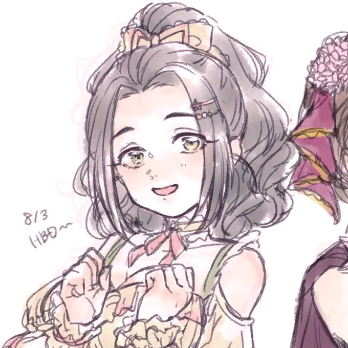自分の描く海老原菜帆ちゃんかわいいな～て思った 