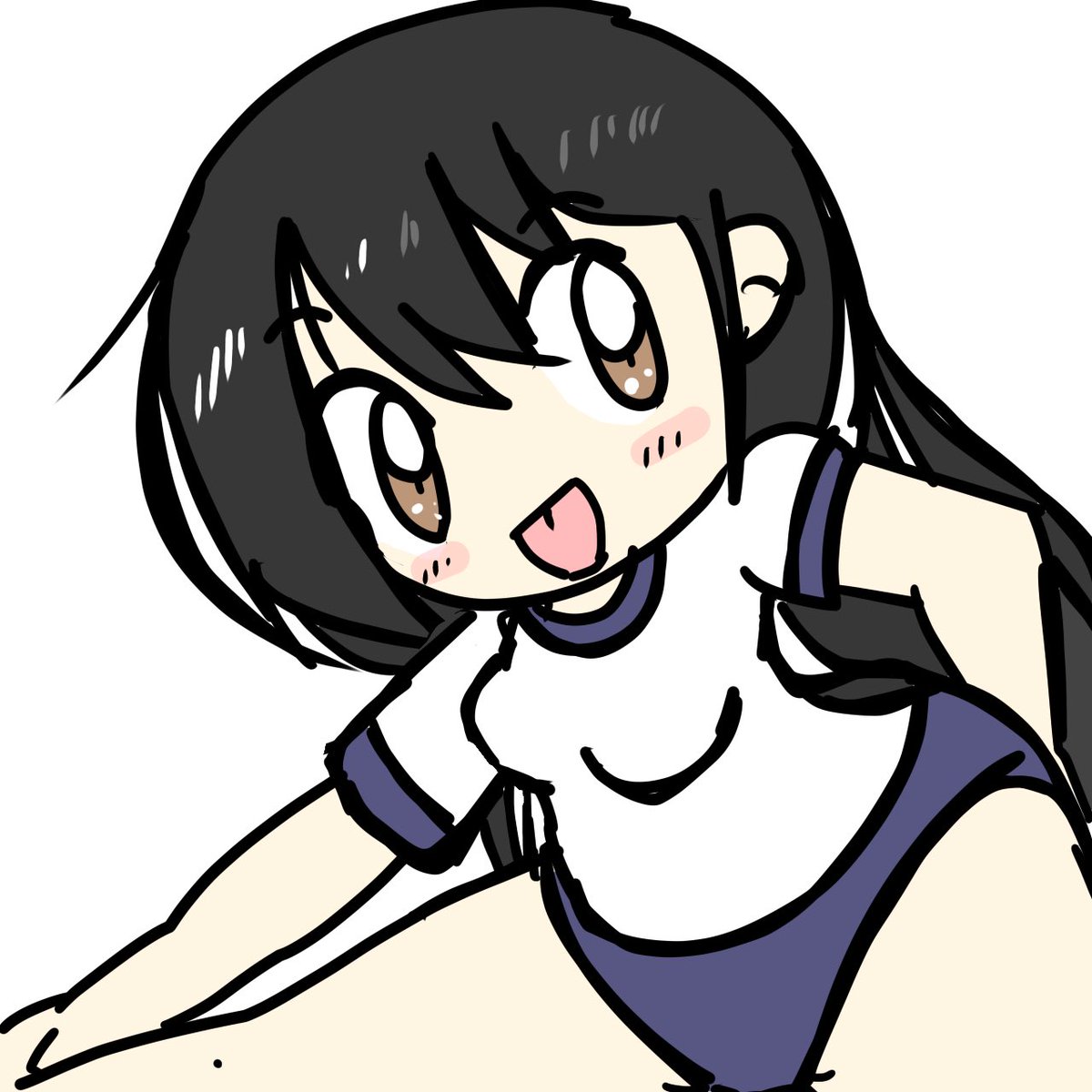 「こんにちは! 」|塩粥のイラスト