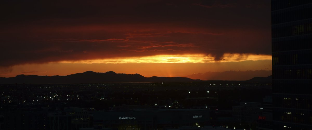 I captured one crazy image this evening.