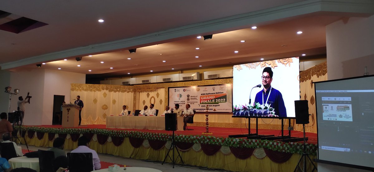 Smart India Hackathon 2022 - Grand Finale - PSREC Nodal centre - Inauguration Begins 
<a href="/narendramodi/">Narendra Modi</a>
<a href="/PMOIndia/">PMO India</a>
<a href="/EduMinOfIndia/">Ministry of Education</a>
@PIBHRD
<a href="/mhrd_innovation/">MOE's Innovation Cell- GOI</a>
<a href="/AICTE_INDIA/">AICTE</a>
<a href="/abhayjere/">Dr. Abhay Jere</a>
<a href="/mohitgambhir/">Dr. Mohit Gambhir</a>
