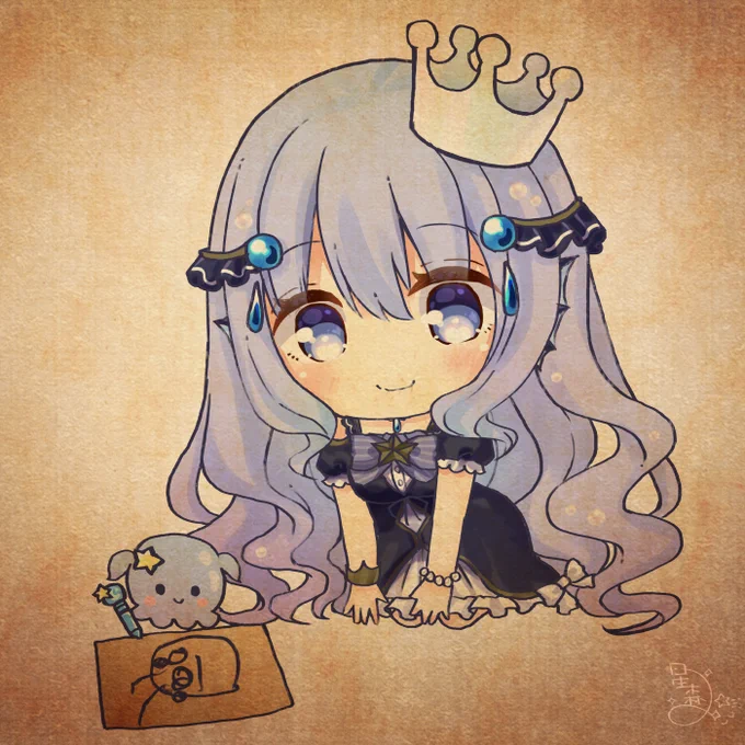 ショートメイキング公開✧└デジタルイラストメイキング┊ 子クラゲちゃんといっしょSD✧┊SpeedPaint #Shorts  