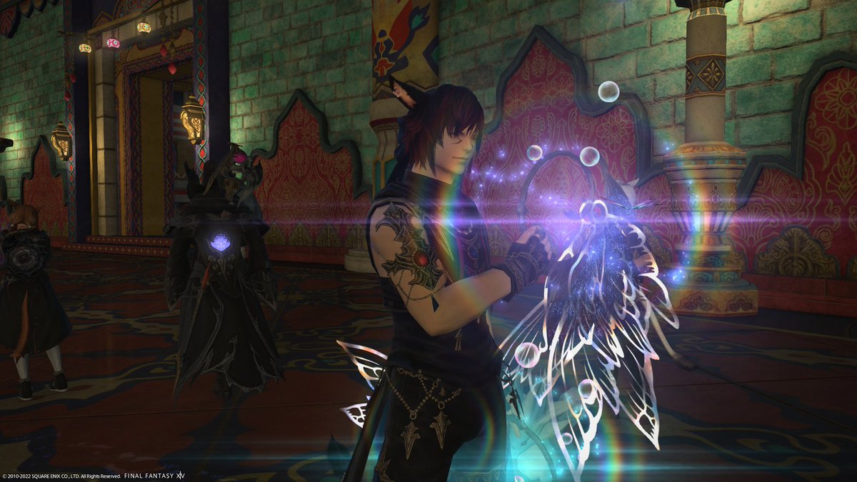 DiceWeasel's tweet photo. I got my fancy fae dancer weapons and I LOVE them! They’re so pretty 😭 https://t.co/n5lWw3UiwA