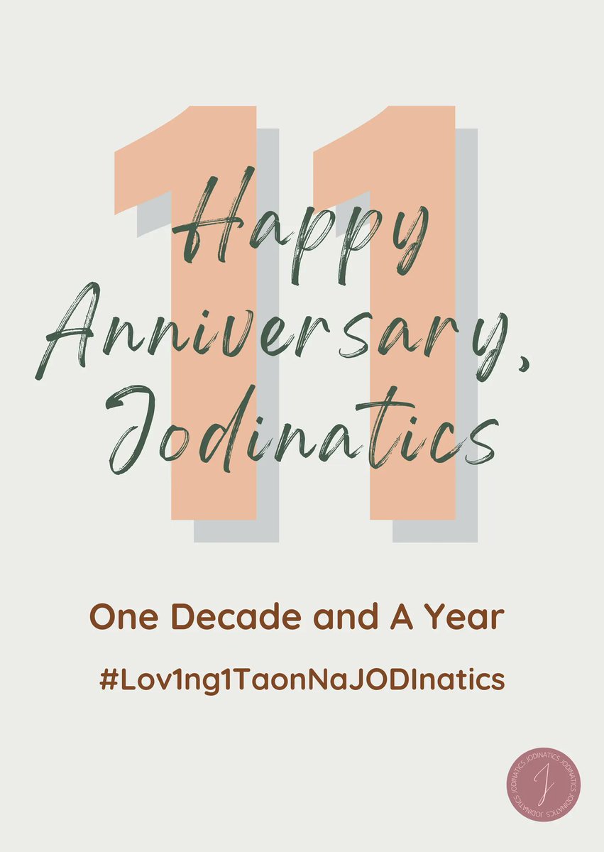 jodinaticsofcl's tweet photo. Happy 11th Anniversary JODInatics Family 
🎉🎉🎉🎉🎉🎉🎉🎉🎉🎉🎉
One Decade and A Year
#Lov1ng1TaonNaJODInatics https://t.co/Lh4GHE7kaU