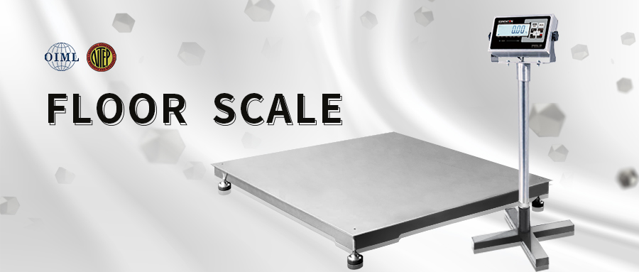 Stainless floor scale, IP66 water proof.