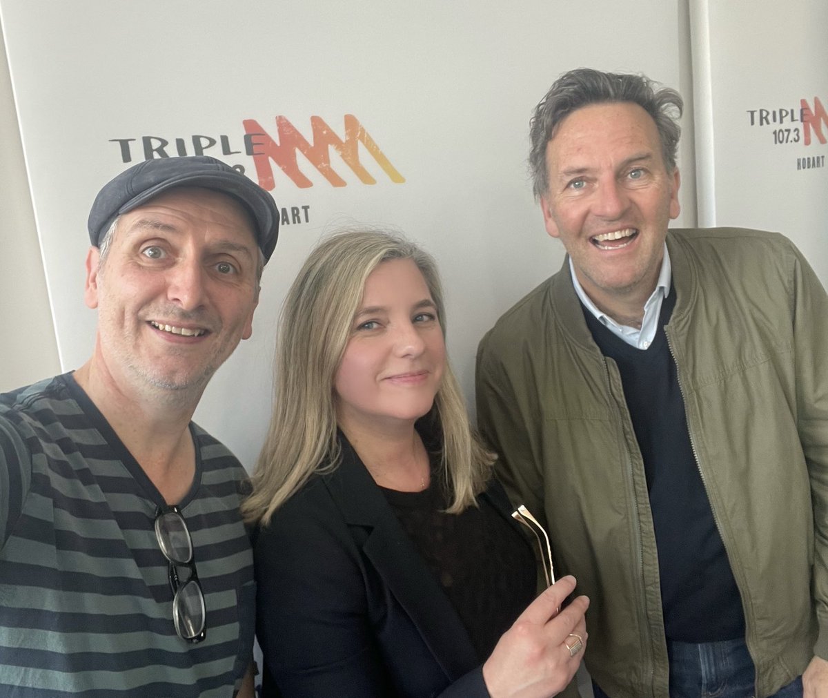 missvickipea's tweet photo. Lano and Woodley bring epic joy with Moby Dick ⁦@TheatreRoyalHob⁩ ⁦.. thanks for a fun chat ⁦@mmmHobart⁩ https://t.co/QPlGqJ88oj