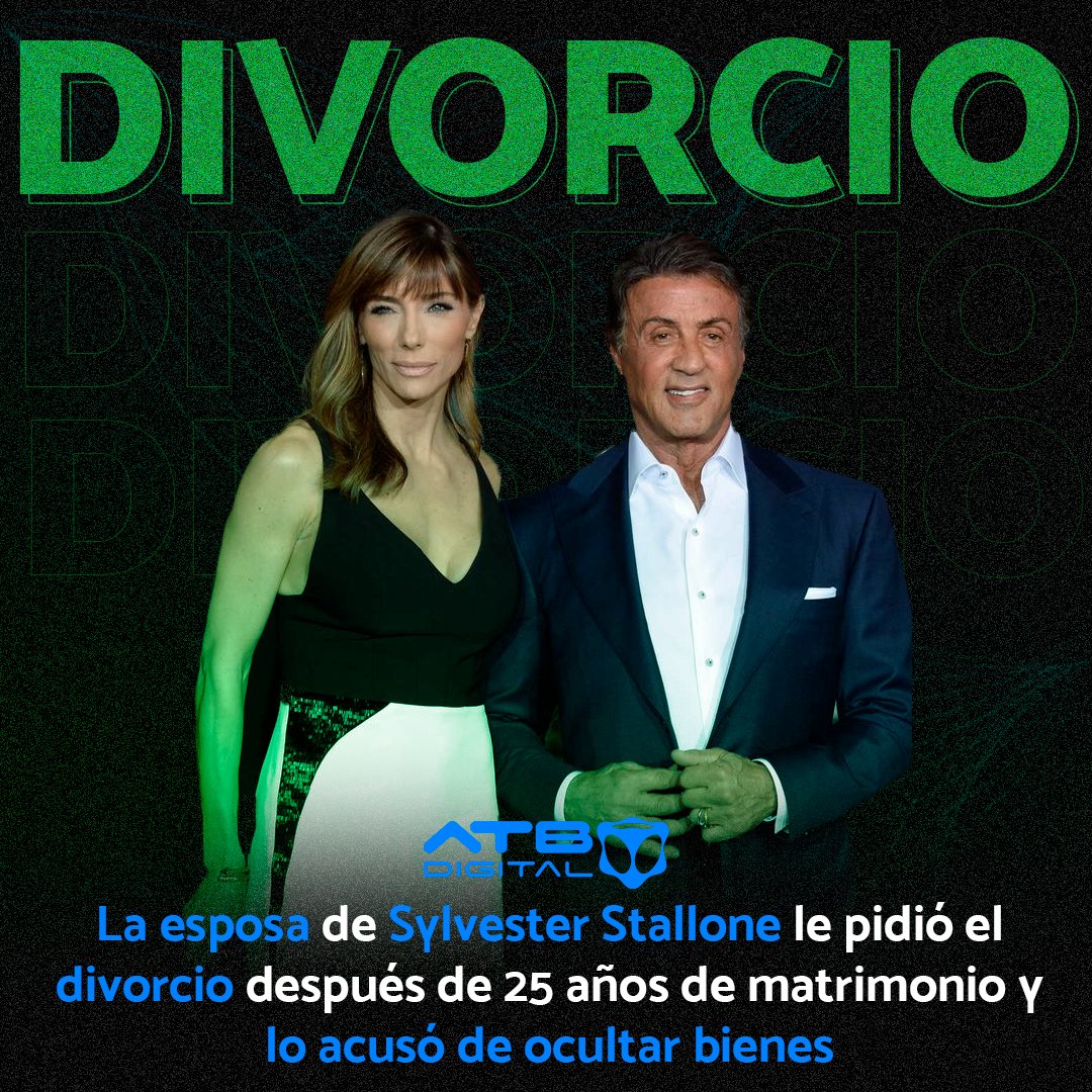 EnConexionbol's tweet photo. Sylvester Stallone y Jennifer Flavin se #divorcian después de 25 años juntos. La esposa del actor presentó una solicitud “para la disolución del matrimonio” con la estrella “Rocky”, de 76 años.
#ATBDigital
#ATBNoticias
https://t.co/mYlLLwrmh4 https://t.co/OrR9LMIouK