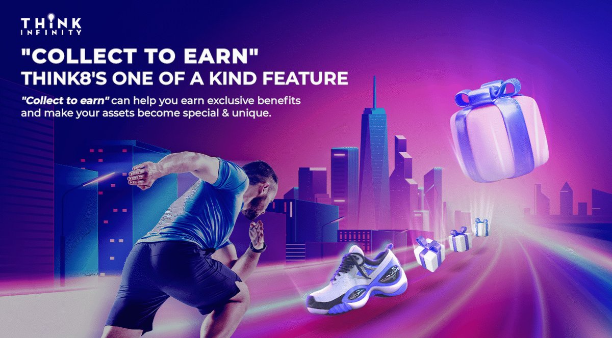 think8channel's tweet photo. "Collect To Earn" - #THINK8's unique feature, which can't be found anywhere else.
#THINK8 promises to open a new door full of breakthroughs and surprises with 1-0-2 features. Official information will be announced by us in the near future. Always follow #THINK8!
#thinkinfinity https://t.co/hEZXEnw7xo