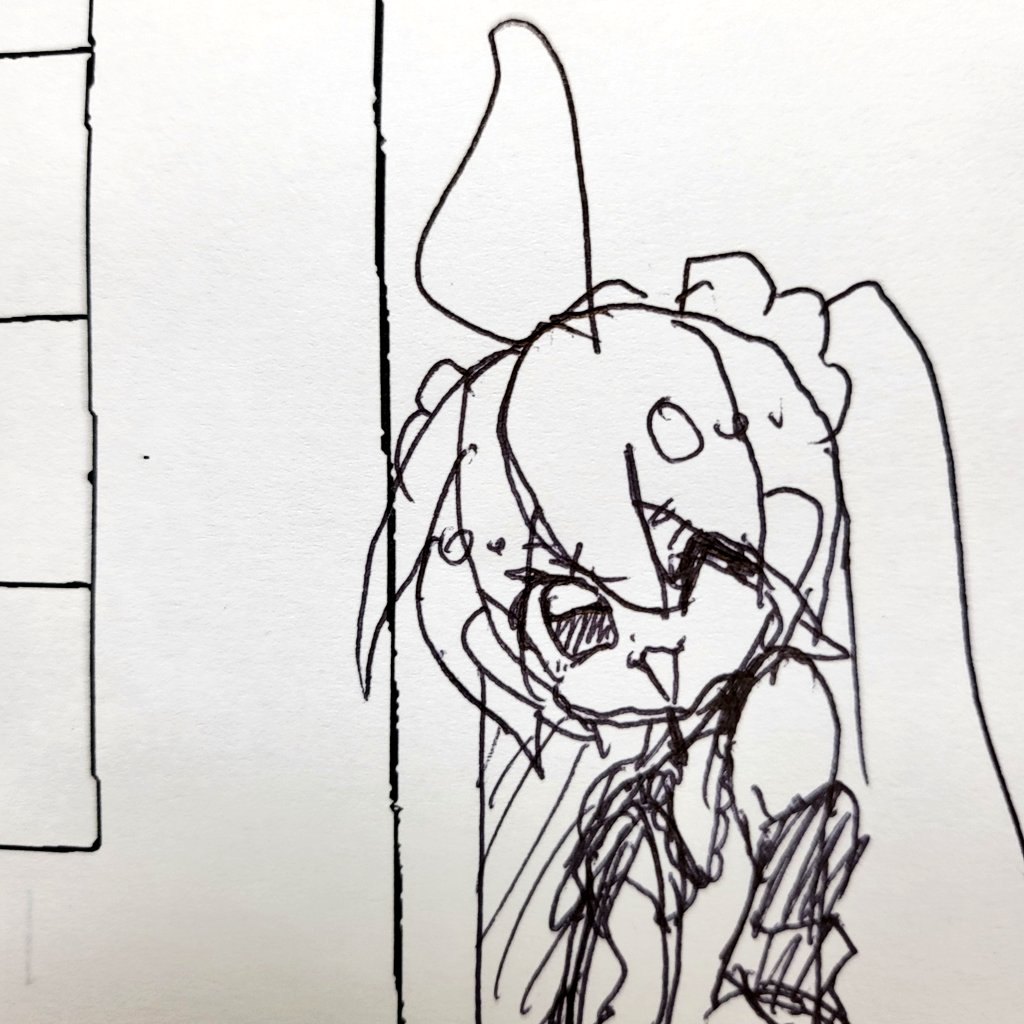 これは携帯会社の問い合わせ電話番号に繋がらず10分待機していた時に描いたなとミ
2億年ぶりに描きました
いやまじで
誰だこれ????もうよく分かりません。 