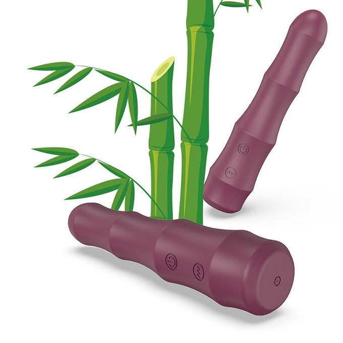 How about this "Bamboo" design vibrator?
So special design with liquid silicone material. 
who wants