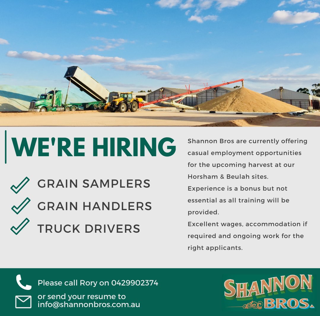 Harvest casuals wanted!