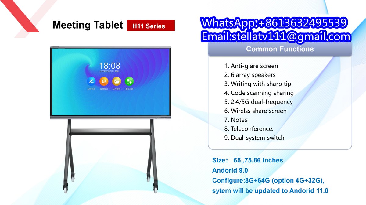 Best quality multimedia touch all in one machine.
Contact:wa.me/+8613632495539
#interactivetouchpanel #digitalsignage #touchpanel #interactivesmartboard #conferencetouchpanel #interactivetouchdisplay #conferencesolution #manufacturers #videoconferencing #digitalsmartboard