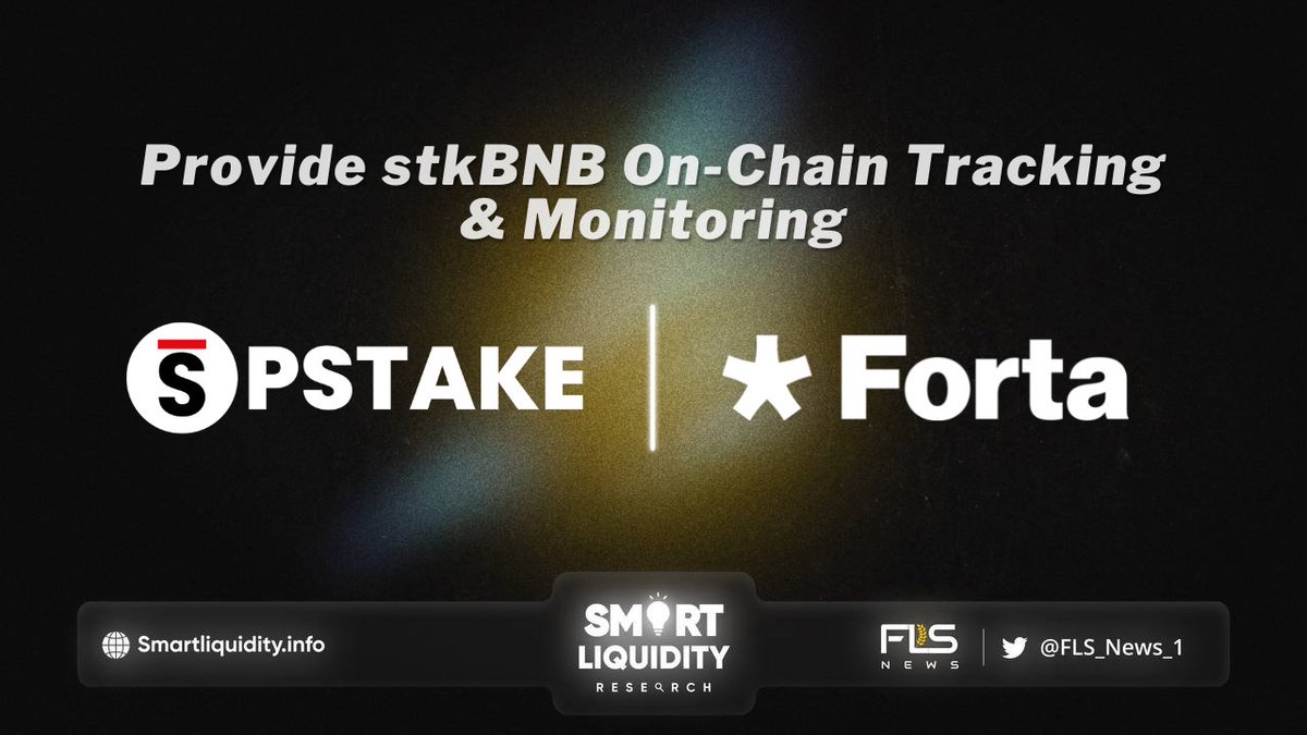 FLS_News_1's tweet photo. 🌟 @pStakeFinance Has Integrated With @FortaNetwork
🌟 #FortaNetwork has built and deployed alert bots that will continuously run and monitor the $stkBNB product to flag abnormal transactions
⬇️Details:
https://t.co/OWWWd1BwUR https://t.co/K52u7cWTkF