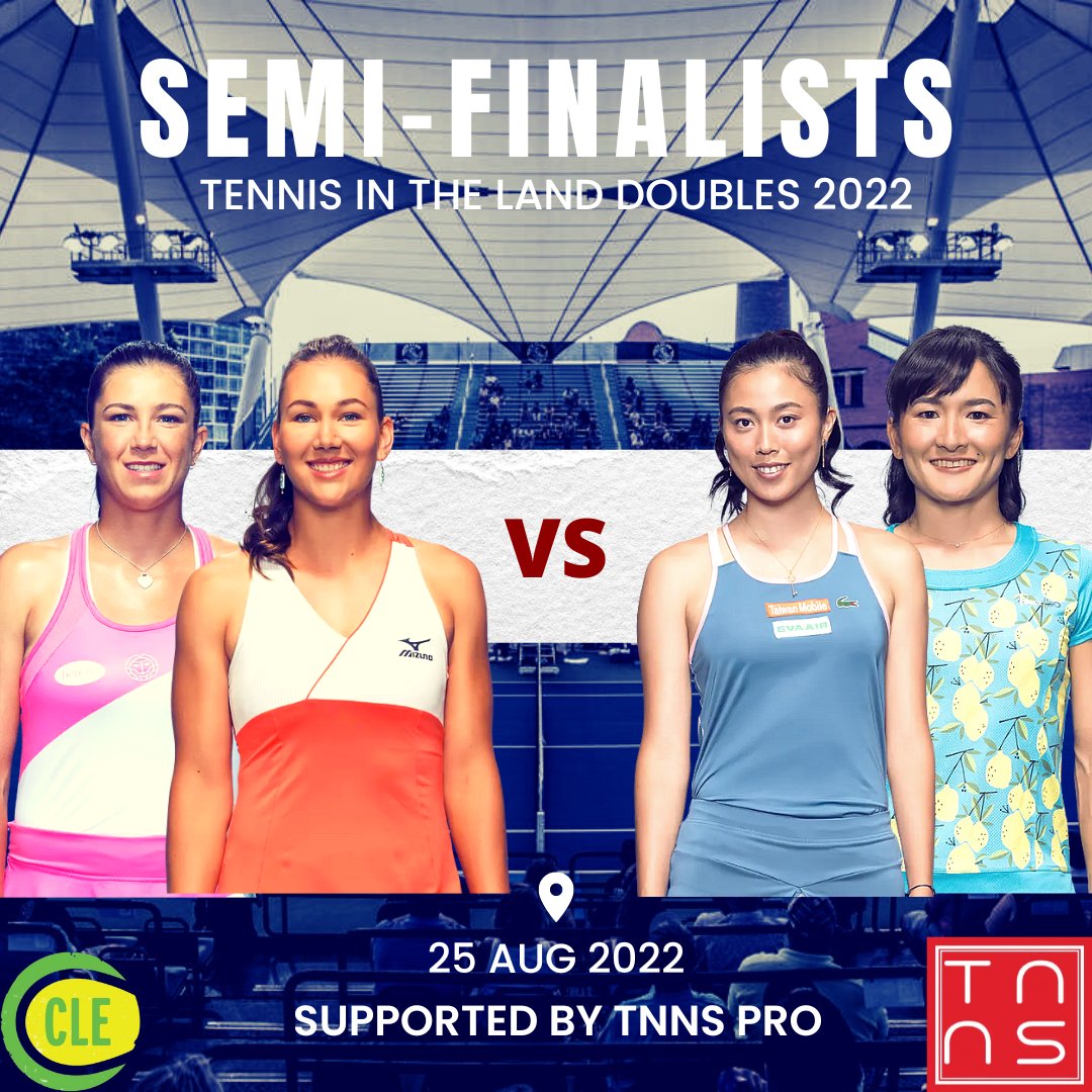 samchow111's tweet photo. 🌟Ellen Perez (TNNS Player, World No 28) &amp; 🌟Nicole Melichar-Martinez (TNNS Player, World No 21) will be playing against Chan Hao-ching &amp; Shuko Aoyama in the Semi-finals of the Tennis in the land doubles 2022.

💪🏻💯Best of luck Ellen &amp; Nicole! https://t.co/xDIZWh4JLB