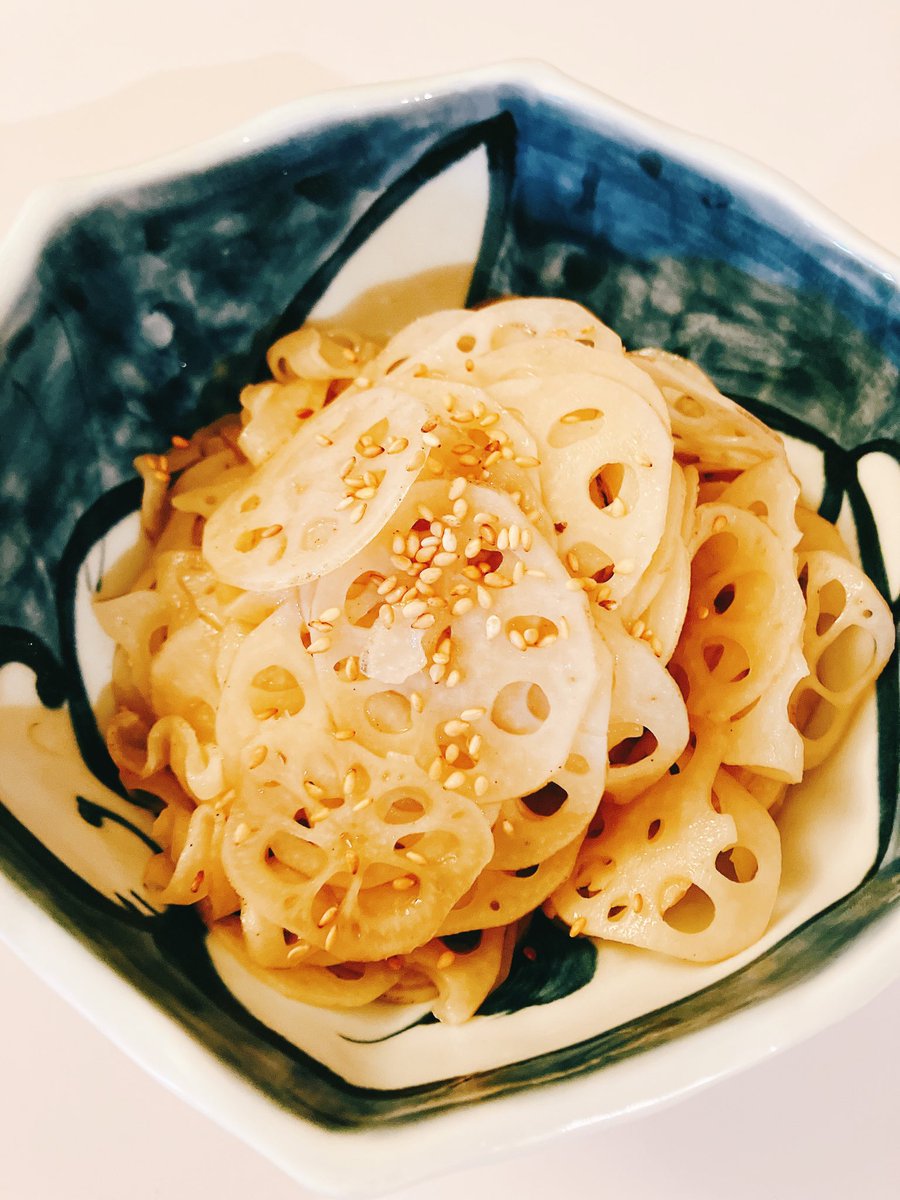 Renton no Kinpira (stir fried lotus root)!!! Meshiagare!!!