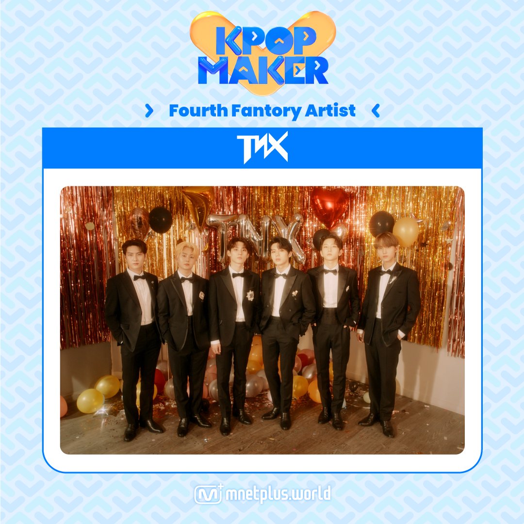 [#KPOP_Maker] Fantory Artist Quiz Event Result🔔

The fourth Fantory artist is #TNX
KPOP Maker brings you warm welcome!🙌 

-Winner Announcement : August 26 winners announced separately 

👉bit.ly/3Qhv2Rt
<a href="/TNX_Official/">TNX Official</a>

#KPOPMaker #MnetPlus #엠넷플러스