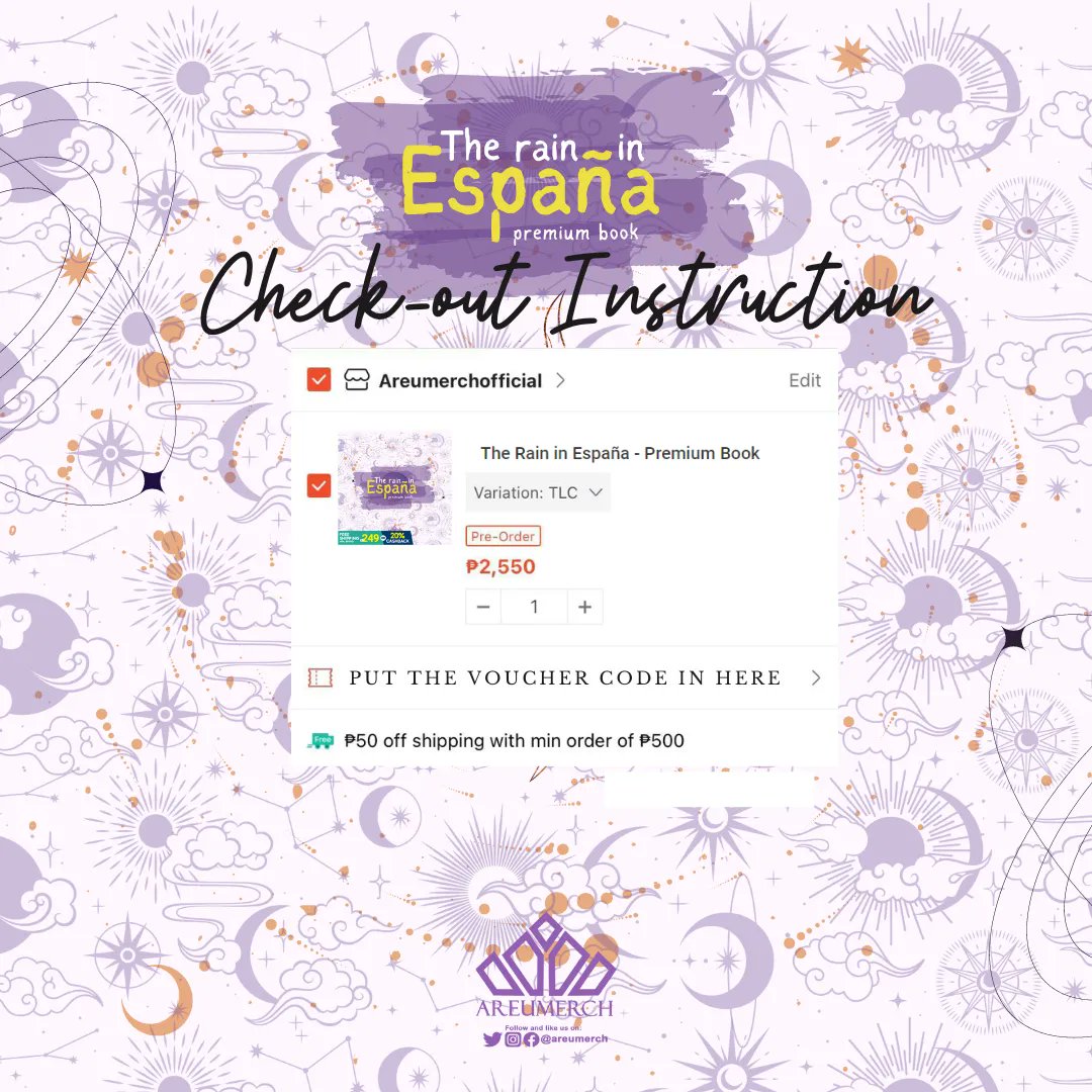 areumerch's tweet photo. Good day, areums! You can now check out your PRE-ORDERED merch and TRIE premium in our shopee account. 

Please be reminded of these two important steps before placing your orders. No remarks = order cancellation. 

Please check thread for the check out link and voucher. Thank u! https://t.co/iIcY3SiBF7