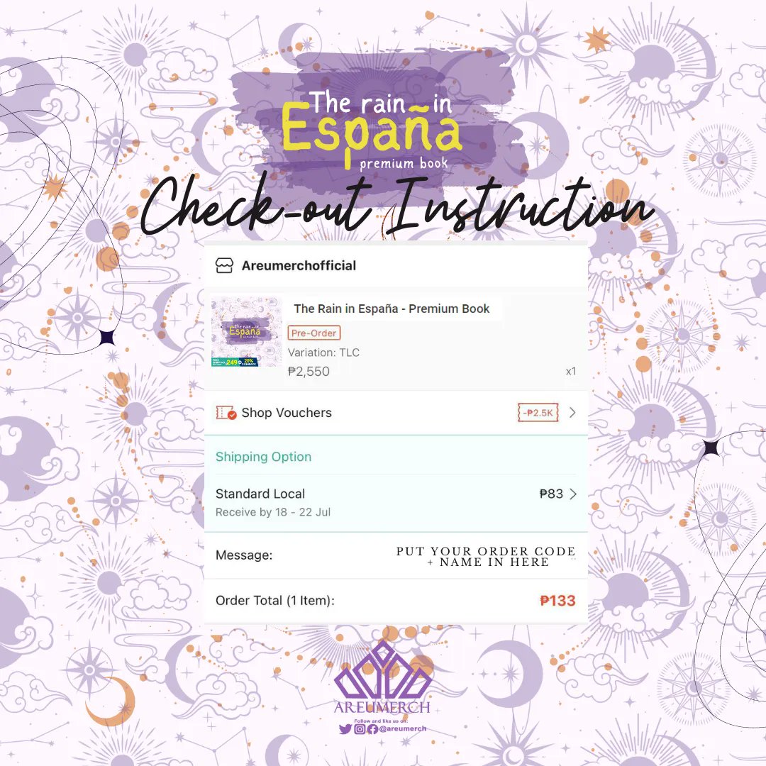 areumerch's tweet photo. Good day, areums! You can now check out your PRE-ORDERED merch and TRIE premium in our shopee account. 

Please be reminded of these two important steps before placing your orders. No remarks = order cancellation. 

Please check thread for the check out link and voucher. Thank u! https://t.co/iIcY3SiBF7