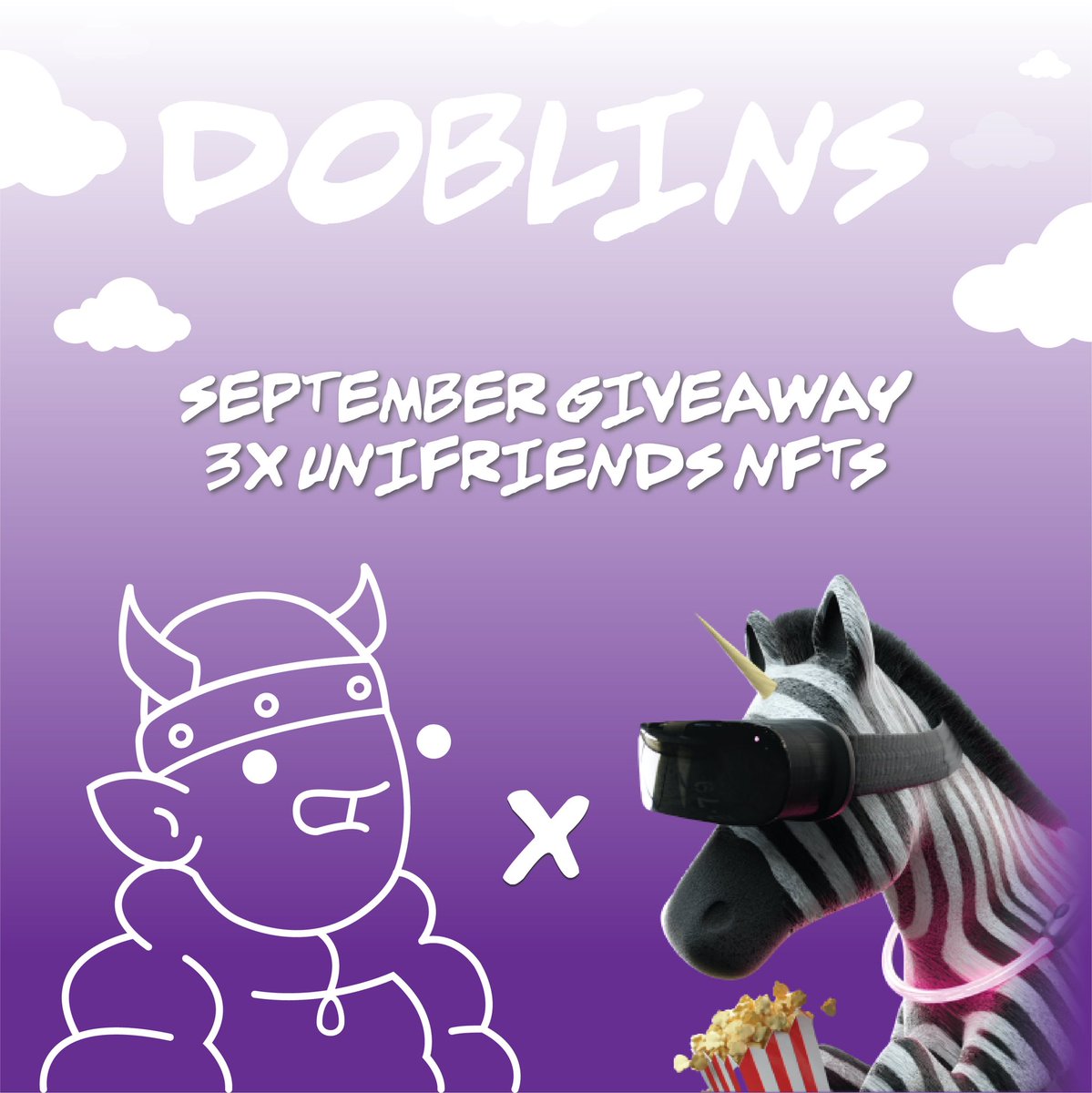 September holder lottery 

we are giving away 3 X <a href="/UnifriendsNFT/">Unifriends 🦄</a> NFT’S 

#1317
#2523
#1779

Details posted for our holders within discord!

winners will be announced
 Thursday 8th Sept | 6PM AEST