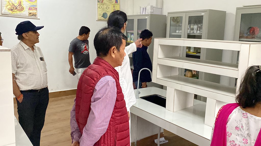 EMRS_Lumla's tweet photo. AP State Director #Skill_Development Mr Subu Tabin visits campus. Demo of #Robotics, #Science_Lab, #Boxing, #facilities for students were displayed. He inspired student to have big goals & work hard for them, appreciated. @nests_emrs @TribalAffairsIn @PemaKhanduBJP @SriSri https://t.co/i0MHHCIsK5
