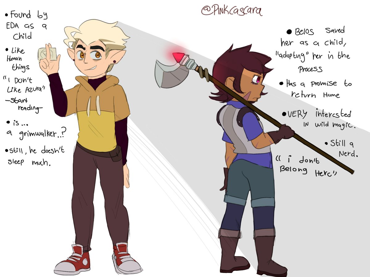 I was thinking...

(I have a lot of material on this, hopefully I can upload it soon!).
#LuzNoceda #huntertoh #lunter #tohAU #tohfanart #goldenlight