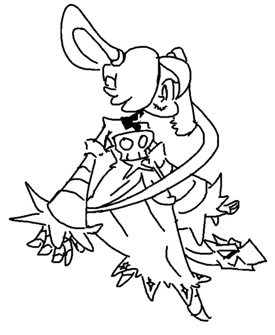 late night ms paint skullgirls doodles 