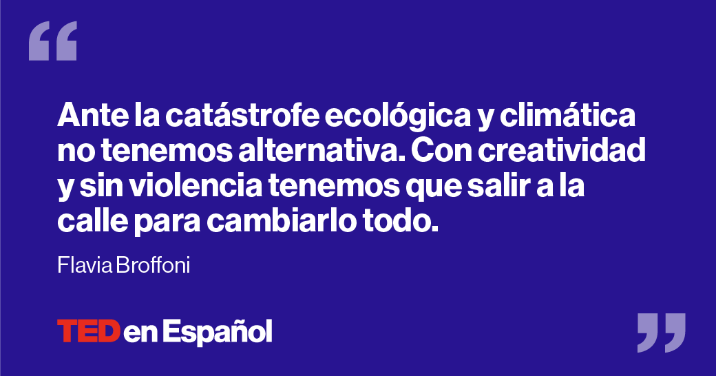 🔉 #Podcast | La crisis climática y ecológica nos va a afectar a todos. ¿Estamos a tiempo de hacer algo? La activista Flavia Broffoni dice que el camino más efectivo es la desobediencia civil pacífica. Escúchalo en link.chtbl.com/TEE o en Spotify en link.chtbl.com/TEESpotify