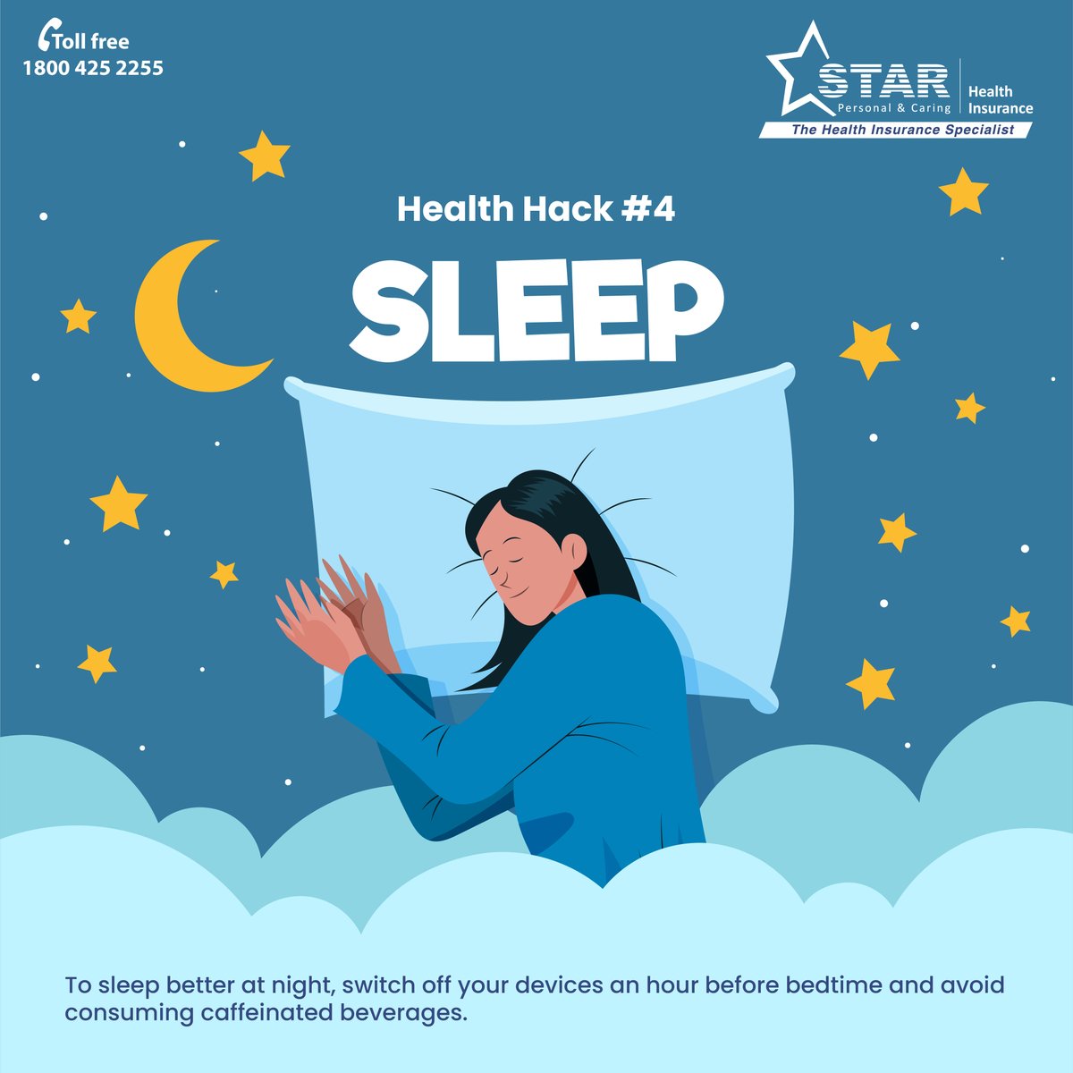 StarHealthIns's tweet photo. Everyone wishes to sleep like a baby every night. Good sleep relaxes your mind and body,
#Sleeplessness #ImportanceOfSleep #SleepImportance #StarHealth #StarHealthInsurance #StarHealthHacks
Click on the link to know more : https://t.co/gpEm9b8hTA https://t.co/l4hKa3MeeE