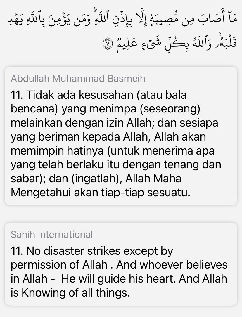 Muzuzxck's tweet photo. Tips Hati Tenang

1- Allah menyatakan kepada kita bahawa semua masalah, kesusahan yang kita hadapi itu adalah dengan izinNya, maka ini isyarat penting bahawa jika kita hendak kesusahan itu berlalu, maka mintalah juga dengan Allah

2- Imam Ibn Kathir di dalam tafsir beliau https://t.co/Umu7puhRFh