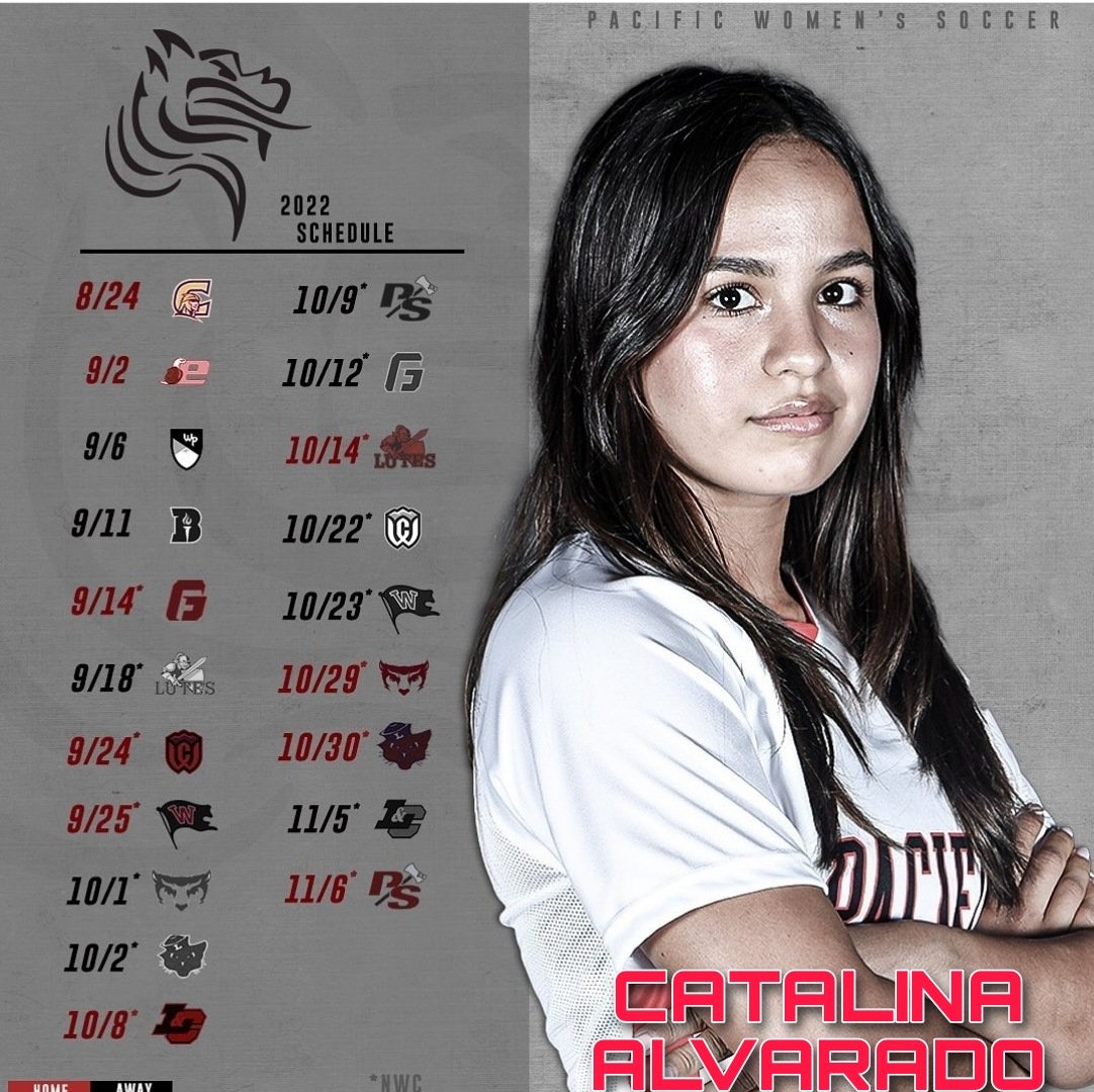 Alumni Spotlight! Representing on the team poster....Catalina Alvarado kicks off her senior season as a Pacific Boxer tomorrow. Go get em Cat!