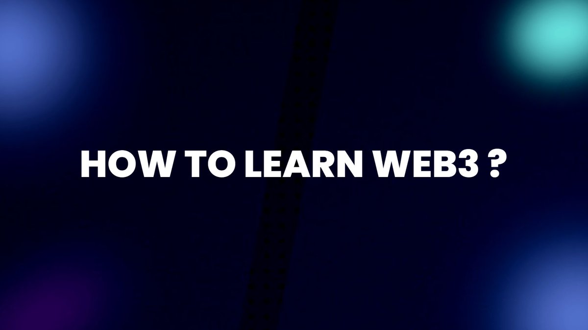FrancescoCiull4's tweet image. How to learn Web3?

My recent conference presentation, as a thread. ↓