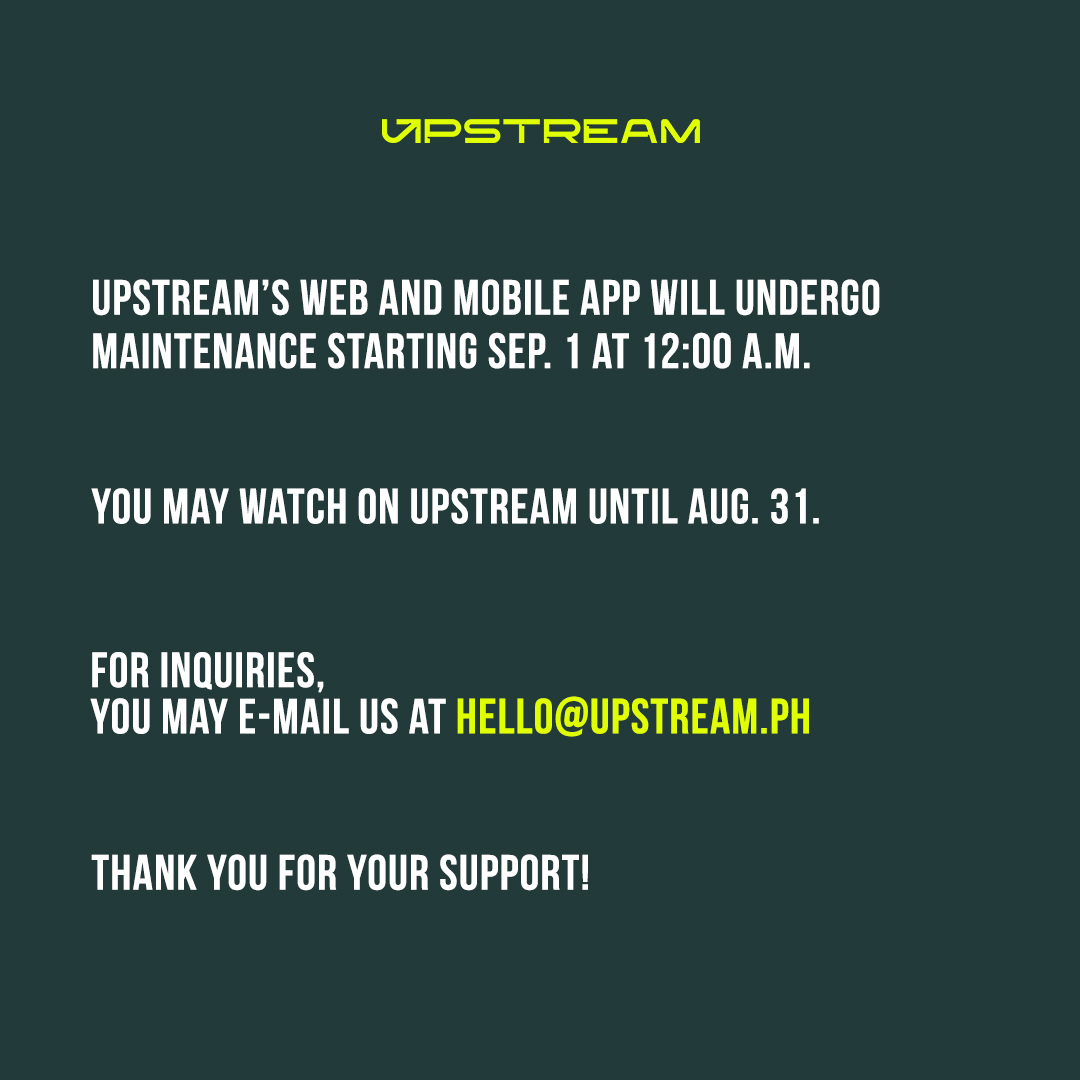 UPSTREAM tweet media