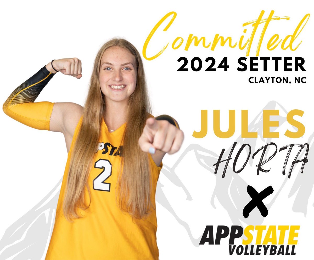 Jules Horta
🏐: Setter
⬅️: NC Volleyball Academy
➡️: Appalachian State University
Congratulations, Jules!