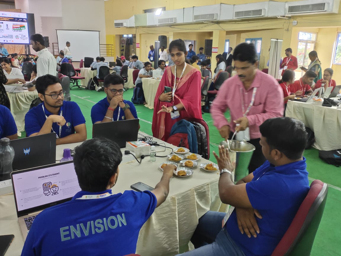 Smart India Hackathon 2022 - Grand Finale - PSREC Nodal centre - Refreshment Centre
 
#SIH2022 #InnovationSeAtmanirbharBharat 
#PM_ModiAtSIH #InnovationSeAtmanirbharBharat