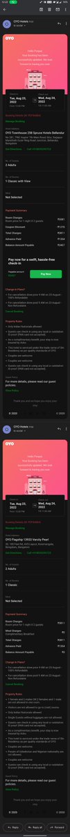 ponpaljohnson's tweet photo. @riteshagar What's the point when OYO keep shifting hotel booking @ 3 diff hotels in last 30 min right before checkin. Wish you know what's like driving back and forth in BLR traffic. Please don't ducking give gyan bro. Fix your business and lecture later. Disappointing! Worst exp @oyorooms https://t.co/fd4FSPAhLZ