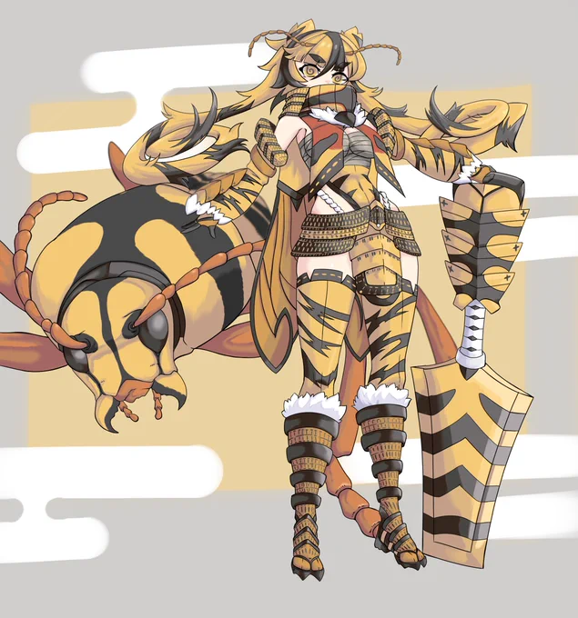 #多分私しかやってないマニアックすぎる昆虫の擬人化 